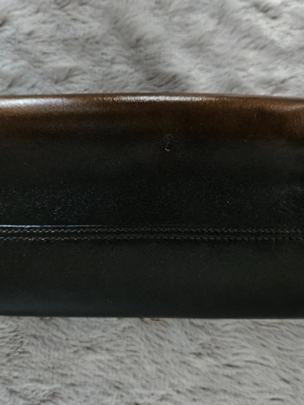 NWT Ann Taylor Bronze Patent Ombre Clutch   {#826-1}